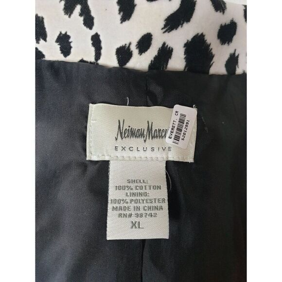 Neiman Marcus Women's XL Blazer Leopard Print Open Front XL - Picture 4 of 6